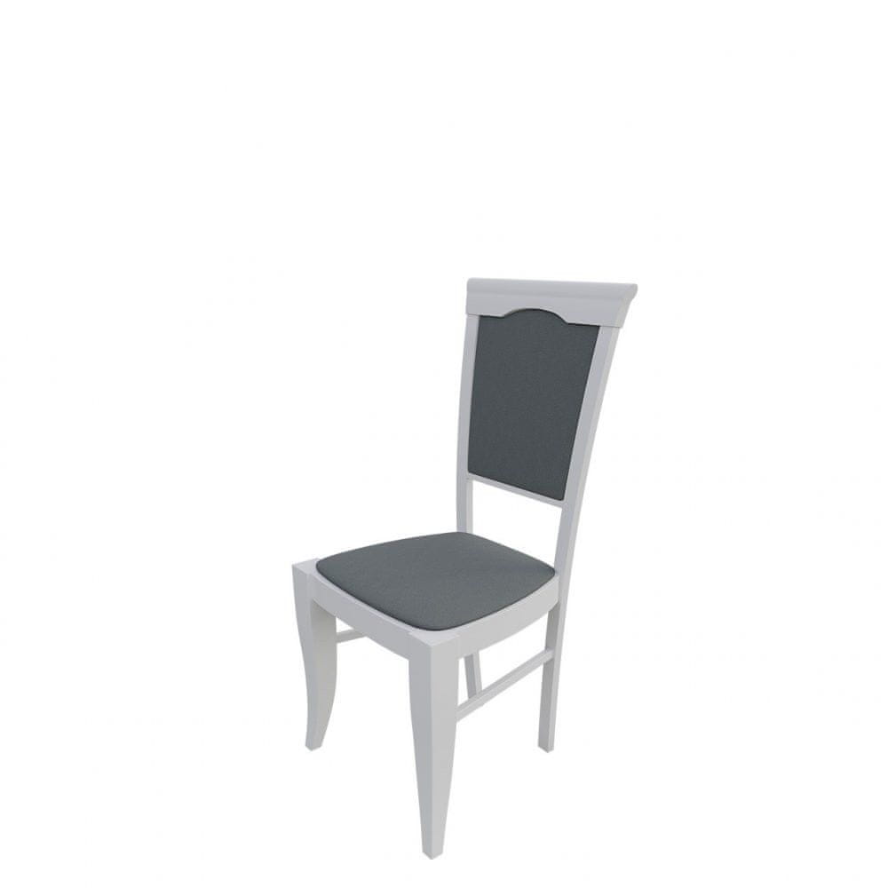 Veneti Čalúnená jedálenská stolička MOVILE 1 - biela / šedá 1